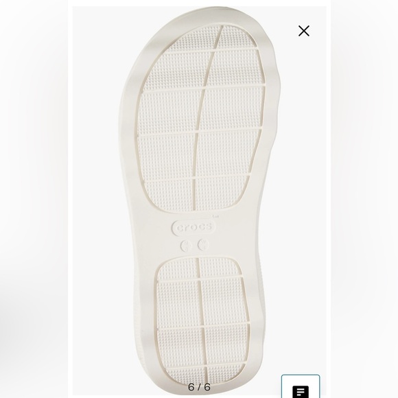 CROCS Mega Crush Platform Wedge Sandal (WOMENS) size 9 CHALK - Picture 6 of 8